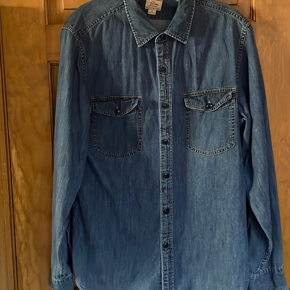 J.Crew men’s medium denim shirt